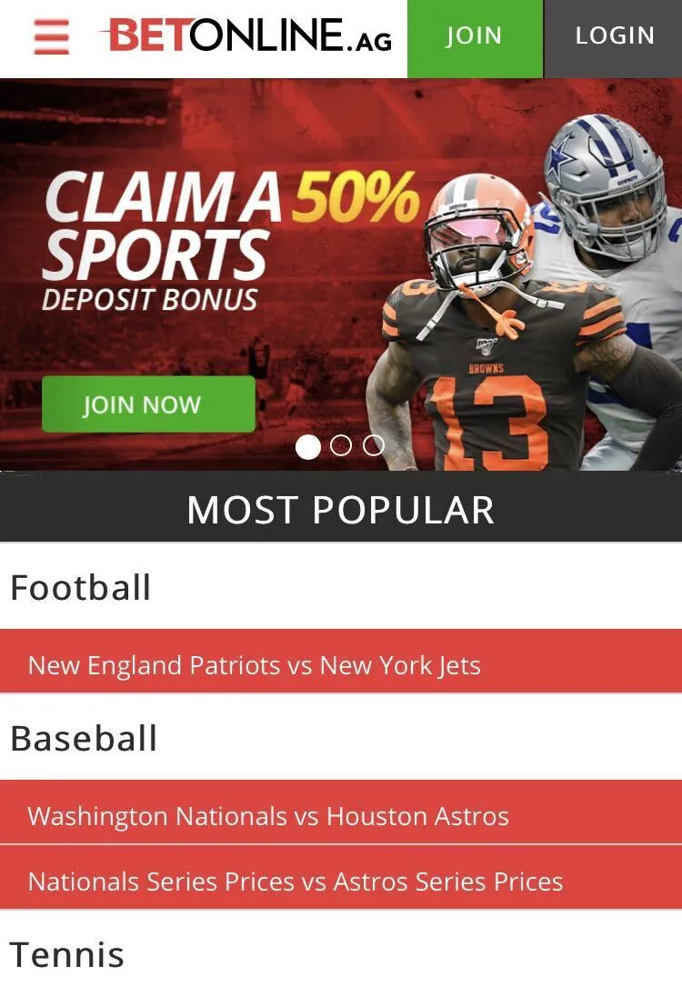 bet online mobile app