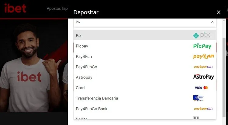 Ibet depósito