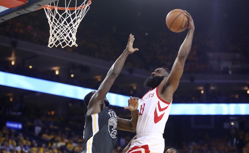 James Harden Houston Rockets v Golden State Warriors