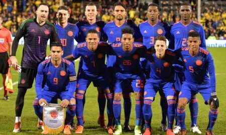 Seleção Colombiana em março de 2018