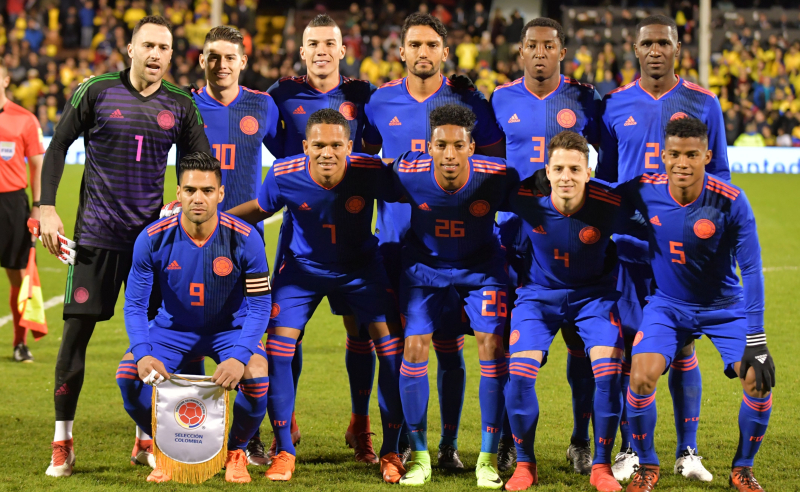 Seleção Colombiana em março de 2018