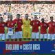 Seleção Inglesa em amistoso contra Costa Rica