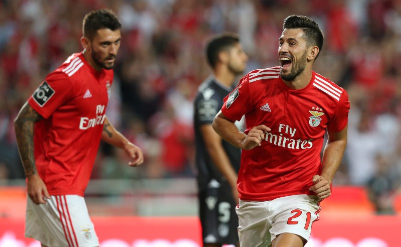 Jogadores do time Benfica