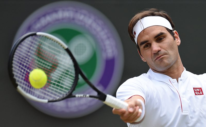 O tenista Roger Federer