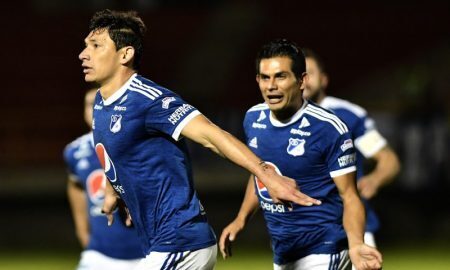 Jogador Roberto Ovelar do Millonarios