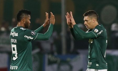 Borja comemora gol do Palmeiras