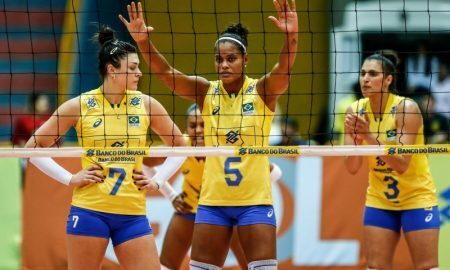 Jogadoras da Seleção Brasileira de Vôlei Feminino