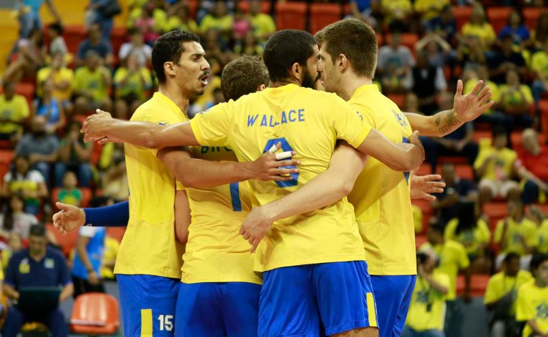 Jogadores da Seleção Brasileira de Vôlei Masculino