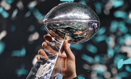 O troféu Vince Lombardi do Super Bowl