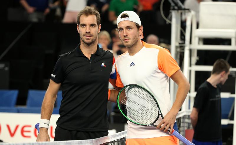 Lucas Pouille e Richard Gasquet da França
