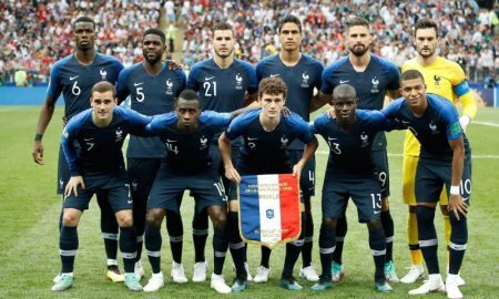 Seleção Francesa na final da Copa do Mundo 2018