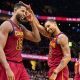 Tristan Thompson e George Hill dos Cleveland Cavaliers