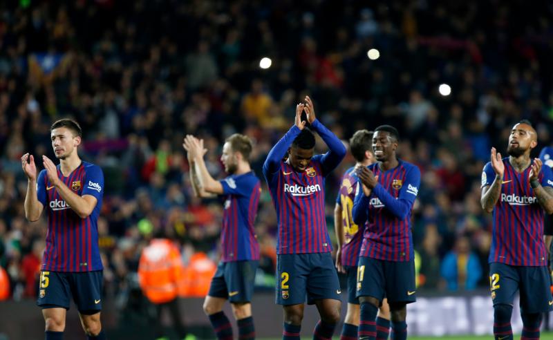 Jogadores do Barcelona