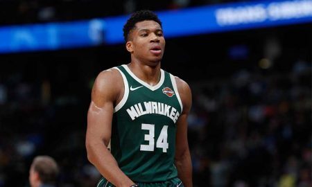 Giannis Antetokounmpo dos Milwaukee Bucks