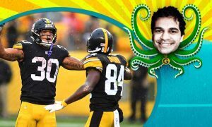 Jamer Conner e Antonio Brown dos Steelers