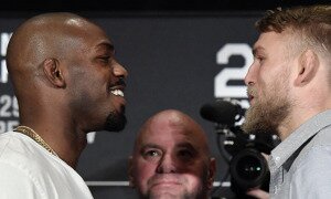 Jon Jones e Alexander Gustafsson se encaram antes do UFC 232