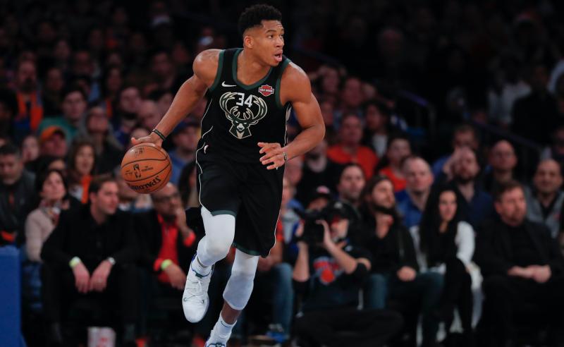 Giannis Antetokounmpo dos Milwaukee Bucks