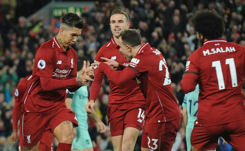 Jogadores do Liverpool