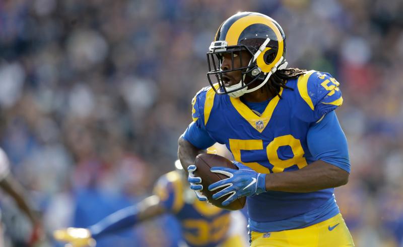 Cory Littleton dos Los Angeles Rams