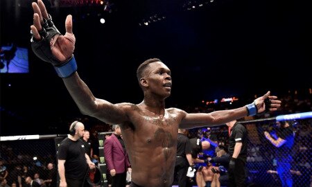 Israel Adesanya encara Anderson Silva pelo UFC 234, neste sábado, em Melbourne, Austrália