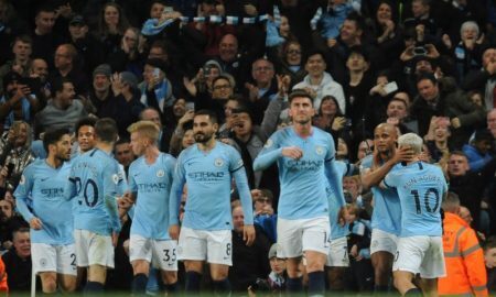 Jogadores do Manchester City