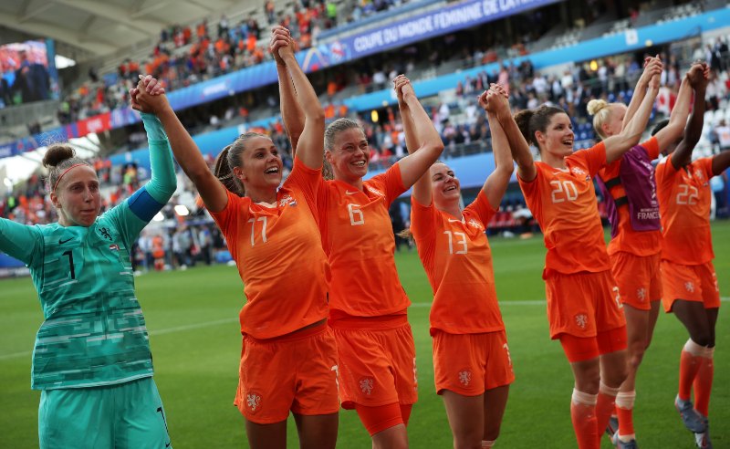 Jogadoras da Seleção Holandesa