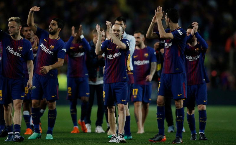Jogadores do Barcelona