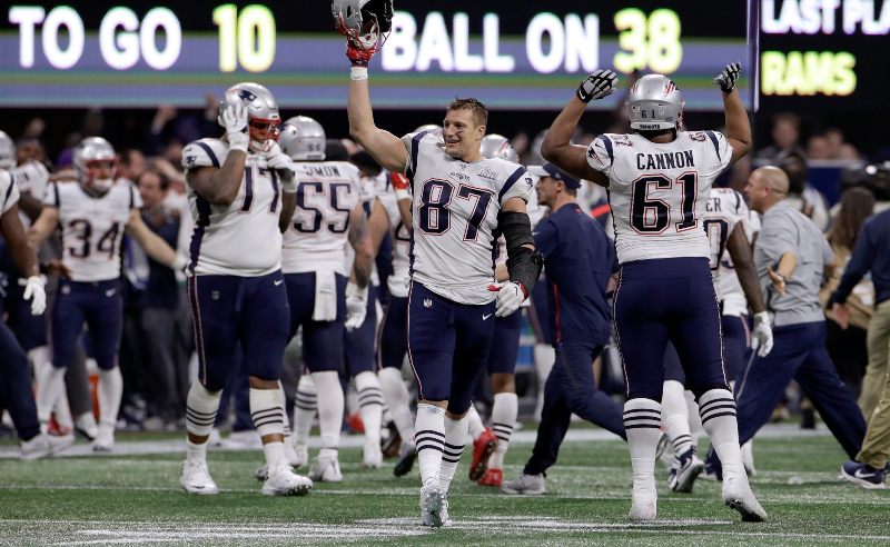 Os Patriots vencem o Superbowl LIII