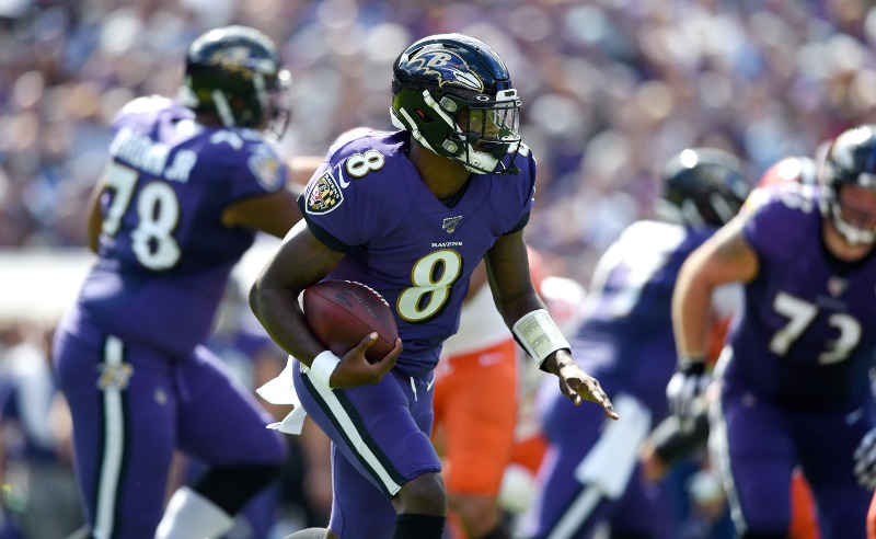 Lamar Jackson dos Baltimore Ravens