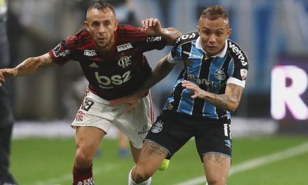 Rafinha do Flamengo e Everton do Grêmio