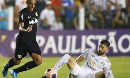 RB Bragantino contra Santos