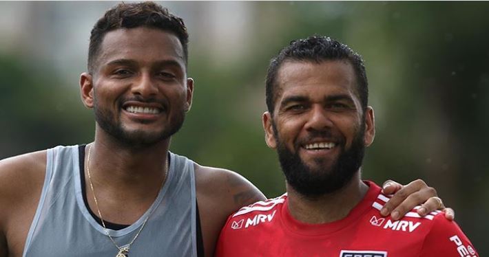 Dani Alves e Reinaldo do SPFC