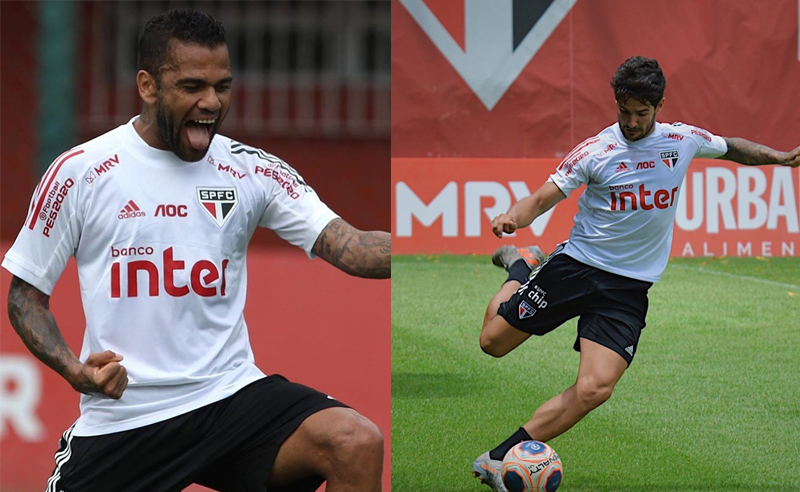 Dani Alves e Pato do São Paulo