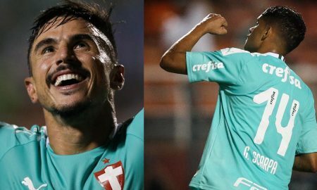 Willian e Gustavo Scarpa do Palmeiras