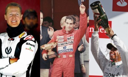 Schumacher, Senna, Hamilton da F1