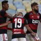 Bruno Henrique Michael e Gabigol do Flamengo