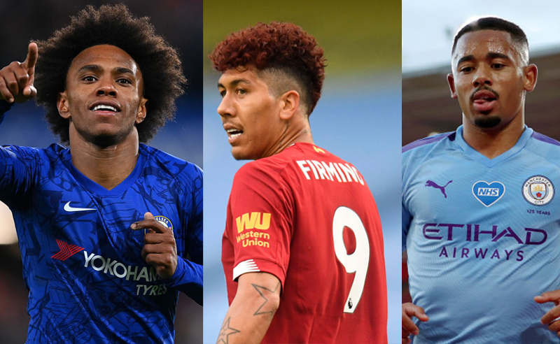 Willian Chelsea Firmino Liverpool Gabriel Jesus City
