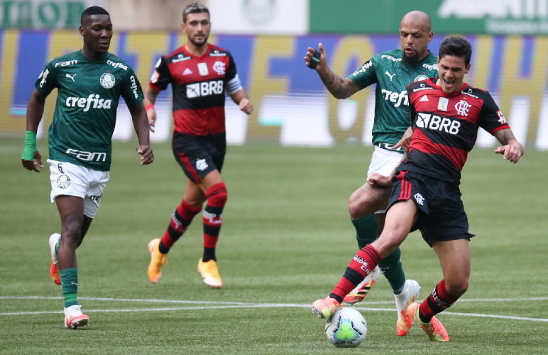 Felipe Melo do Palmeiras e Pedro do Flamengo