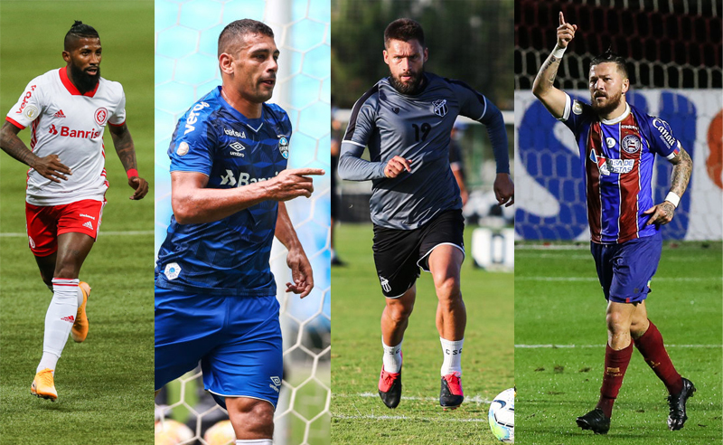 Inter, Grêmio, Ceará e Bahia