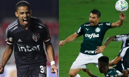 Brenner do São Paulo e Willian do Palmeiras