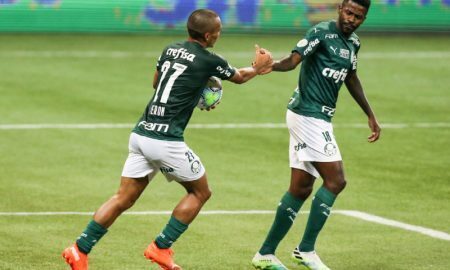 Gabriel Veron e Ramires do Palmeiras