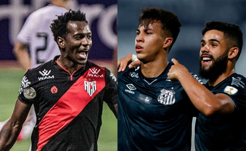 Hyuri do Atlético-GO e Kaio Jorge do Santos