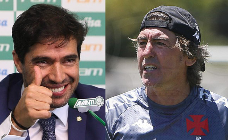 Abel Ferreira do Palmeiras e Ricardo Sa Pinto do Vasco