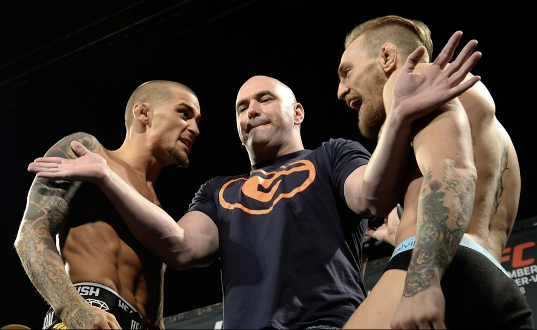 Conor McGregor e Dustin Poirier se encaram antes de luta no UFC 178