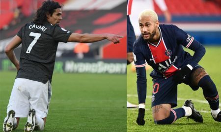 Cavani do Manchester United e Neymar do PSG