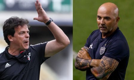 Fernando Diniz do São Paulo e Sampaoli do Atlético-MG