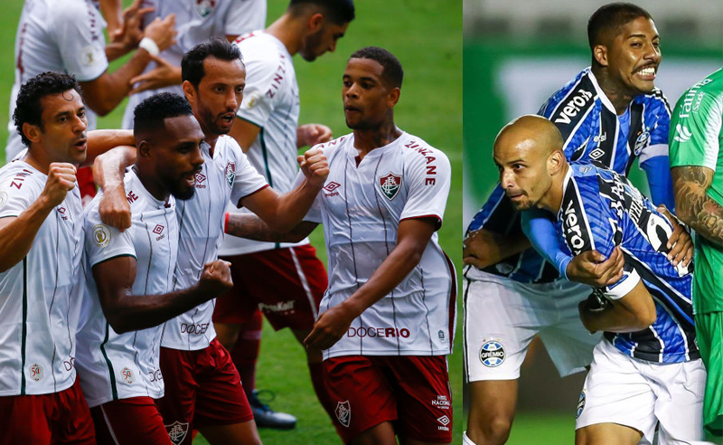 Fred Nenê Luccas Claro do Fluminense Jean Pyerre Thaciano Silva do Grêmio