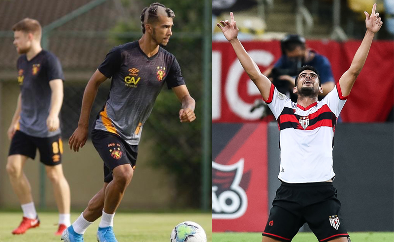 Gustavo do Sport-RE e Roberto do Atlético-GO