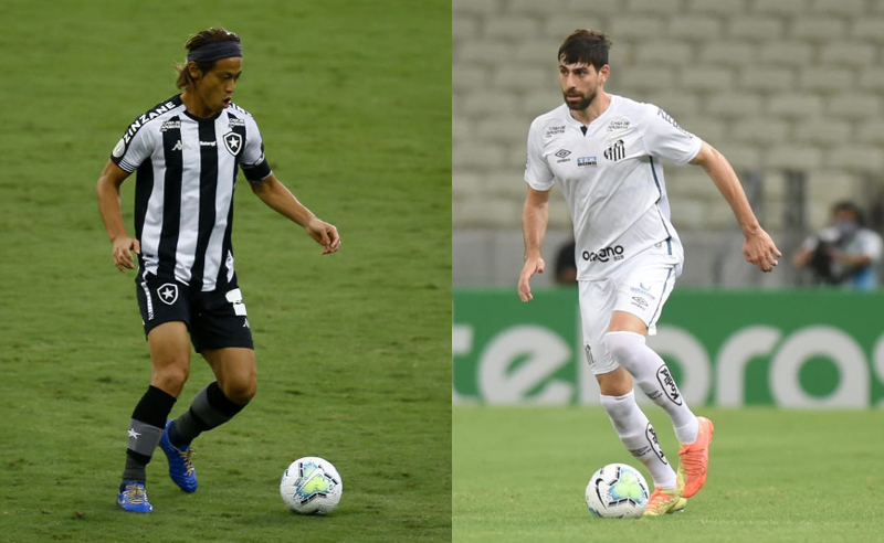 Honda do Botafogo e Luan Peres do Santos