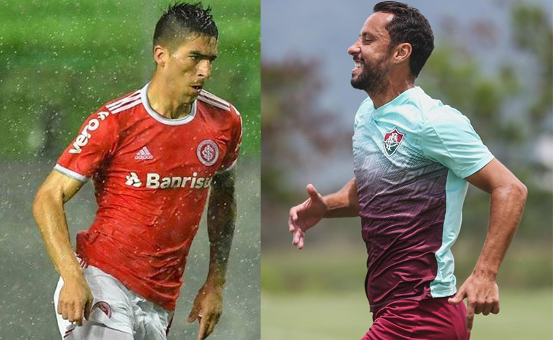 Leandro Fernandez do Internacional e Nenê do Fluminense